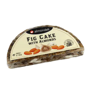 Hovedbilde Fikenkake med mandler halv 250g, Almondeli