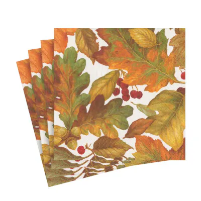 Autumn Leaves II Paper Luncheon Napkins