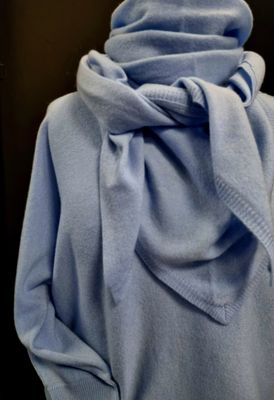 Louise trekantskjerf Lysblå/ Rève