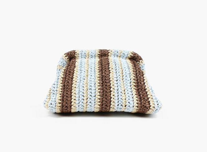 Hovedbilde NOHR Wiola Straw Clutch Lys blå