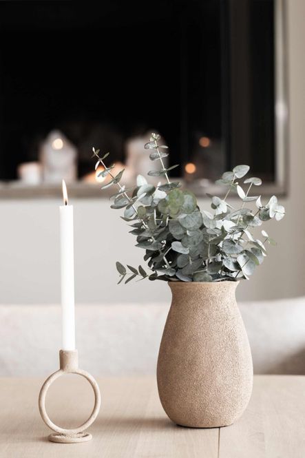 Hovedbilde Sögne maja lysestake beige